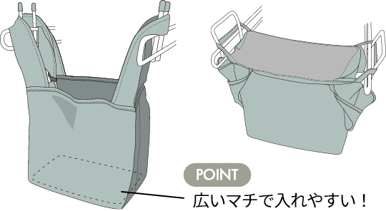 POINT 広いマチで入れやすい!