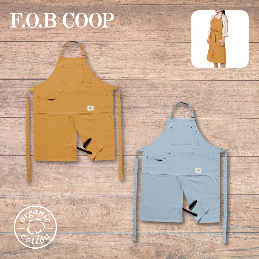 F.O.B COOPオーガニックコットンワークエプロン