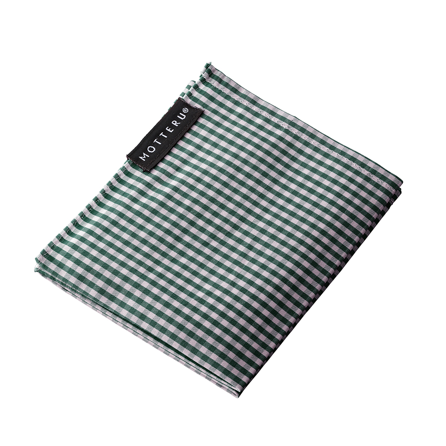 【アウトレット】MOTTERUポケスク　ハンカチ　ギンガムチェック