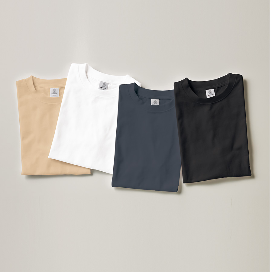 カスタムデザインオーガニックコットンTシャツ　オーバーサイズ