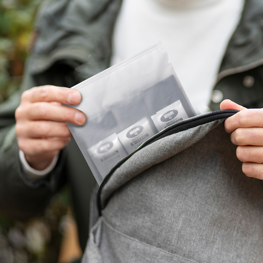 非常用トイレ　5個セット（EVAポーチ付）　クリア