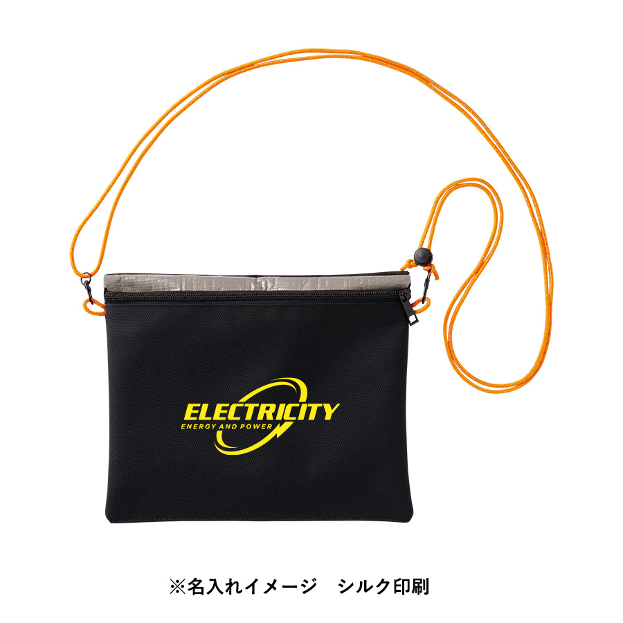 防災緊急10点セット　シートインサコッシュタイプ　ブラック