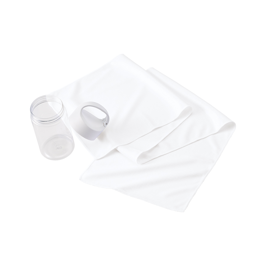 涼感マフラータオル抗菌タイプ（ボトルケース付）