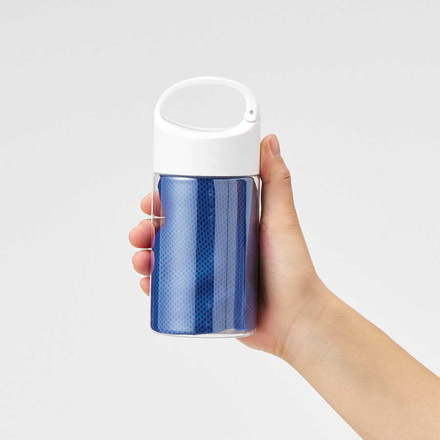 涼感マフラータオル抗菌タイプ（ボトルケース付）