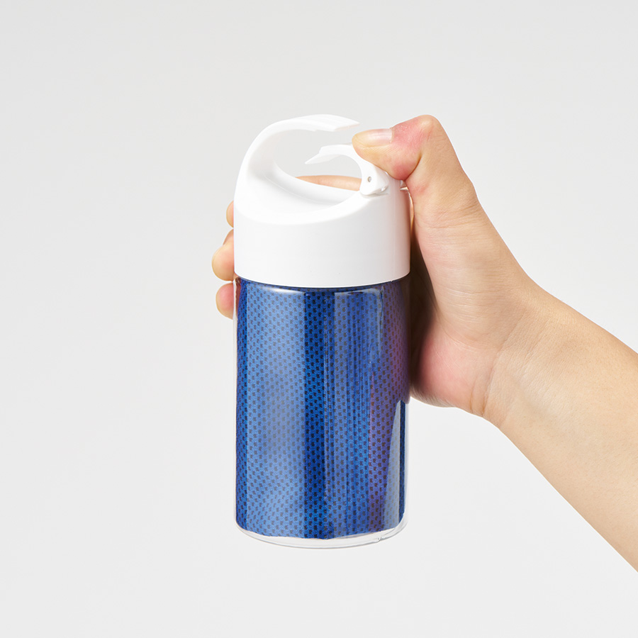 涼感マフラータオル抗菌タイプ（ボトルケース付）