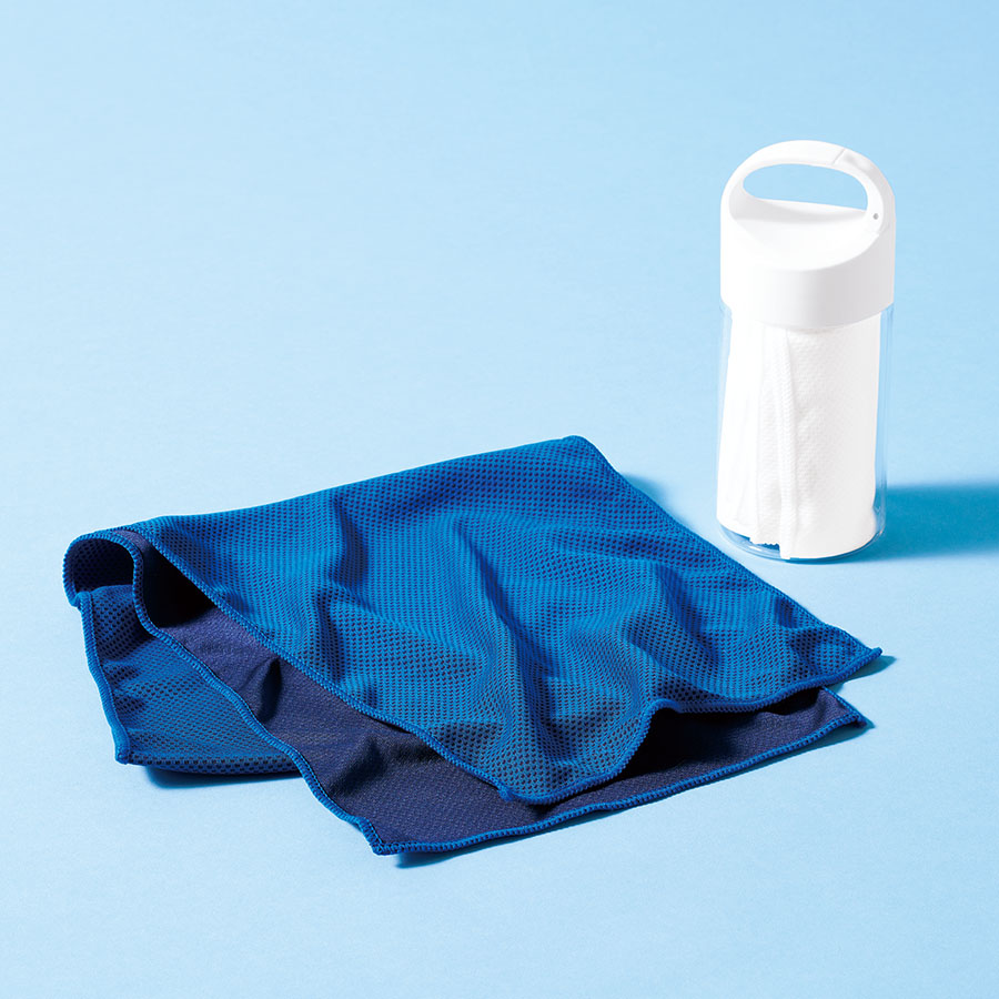 涼感マフラータオル抗菌タイプ（ボトルケース付）