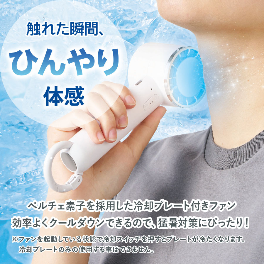 冷却プレートカラビナＵＳＢハンディファン