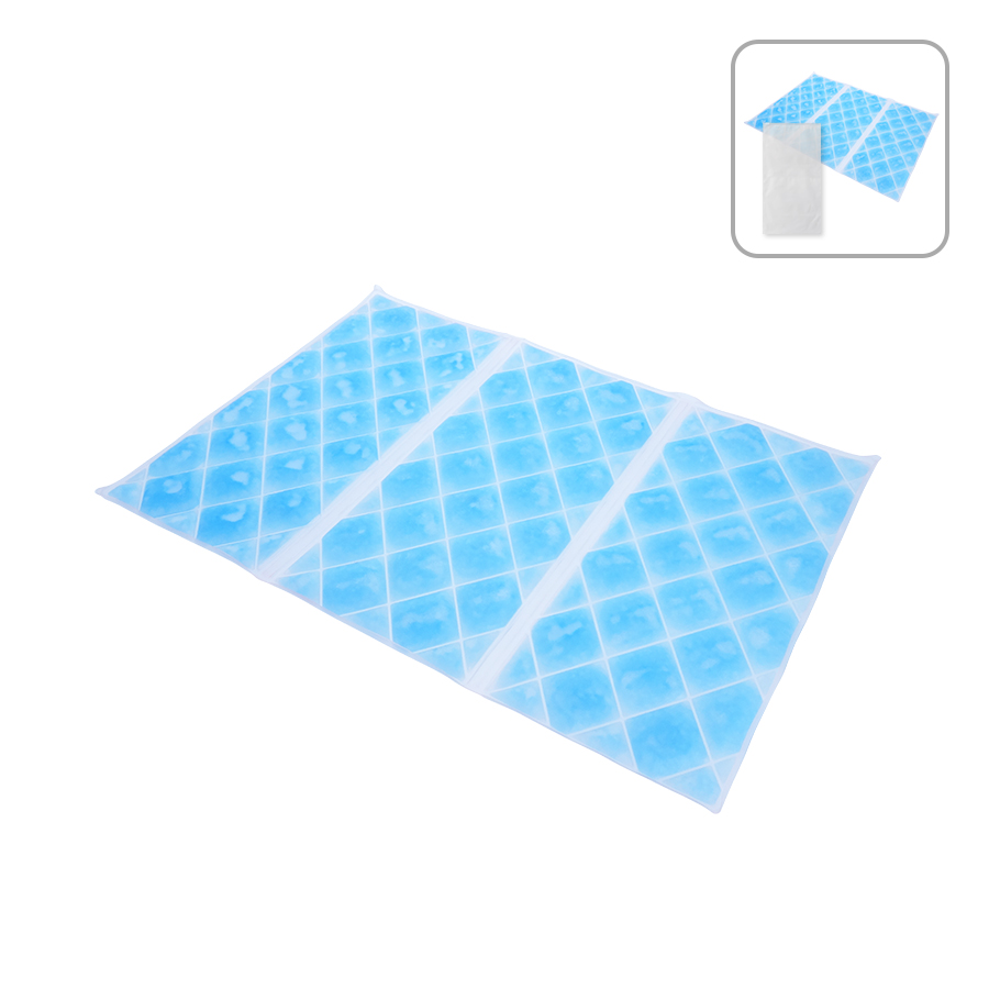 アイス敷きパッド（EVAポーチ付）　ライトブルー