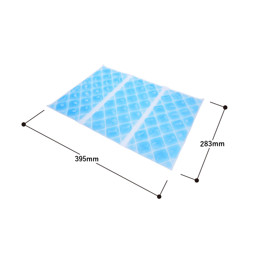 アイス敷きパッド（EVAポーチ付）　ライトブルー