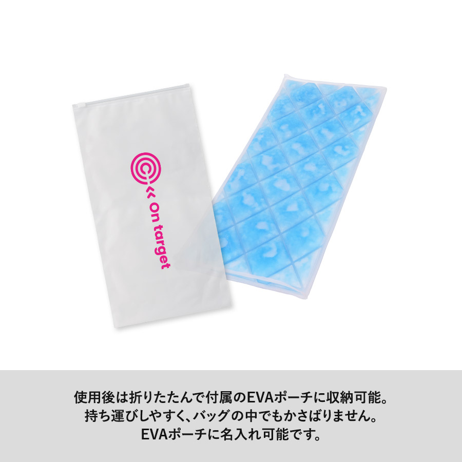 アイス敷きパッド（EVAポーチ付）　ライトブルー