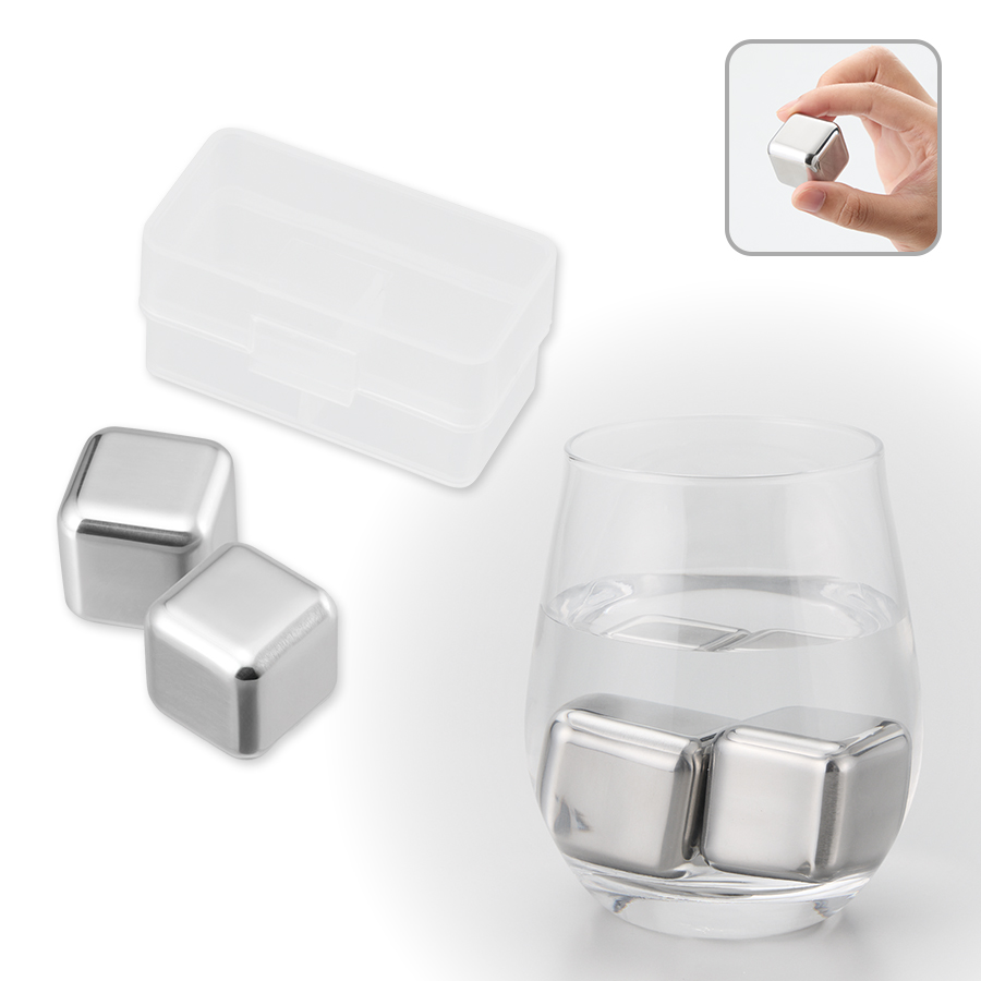 TC-0023-005ステンレスアイスキューブ　シルバー