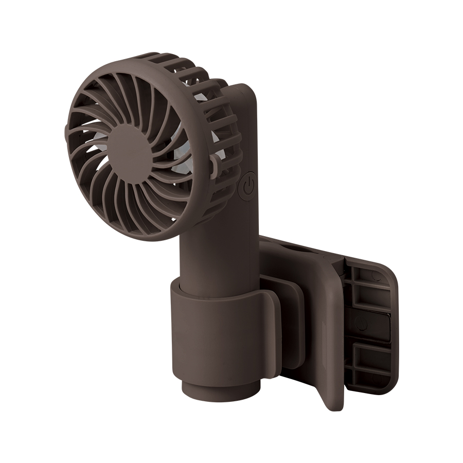 【先行掲載】日傘にもつけられるクリップ付ハンディファン