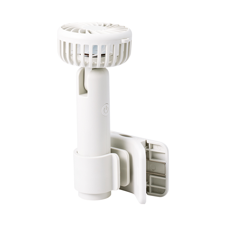 【先行掲載】日傘にもつけられるクリップ付ハンディファン