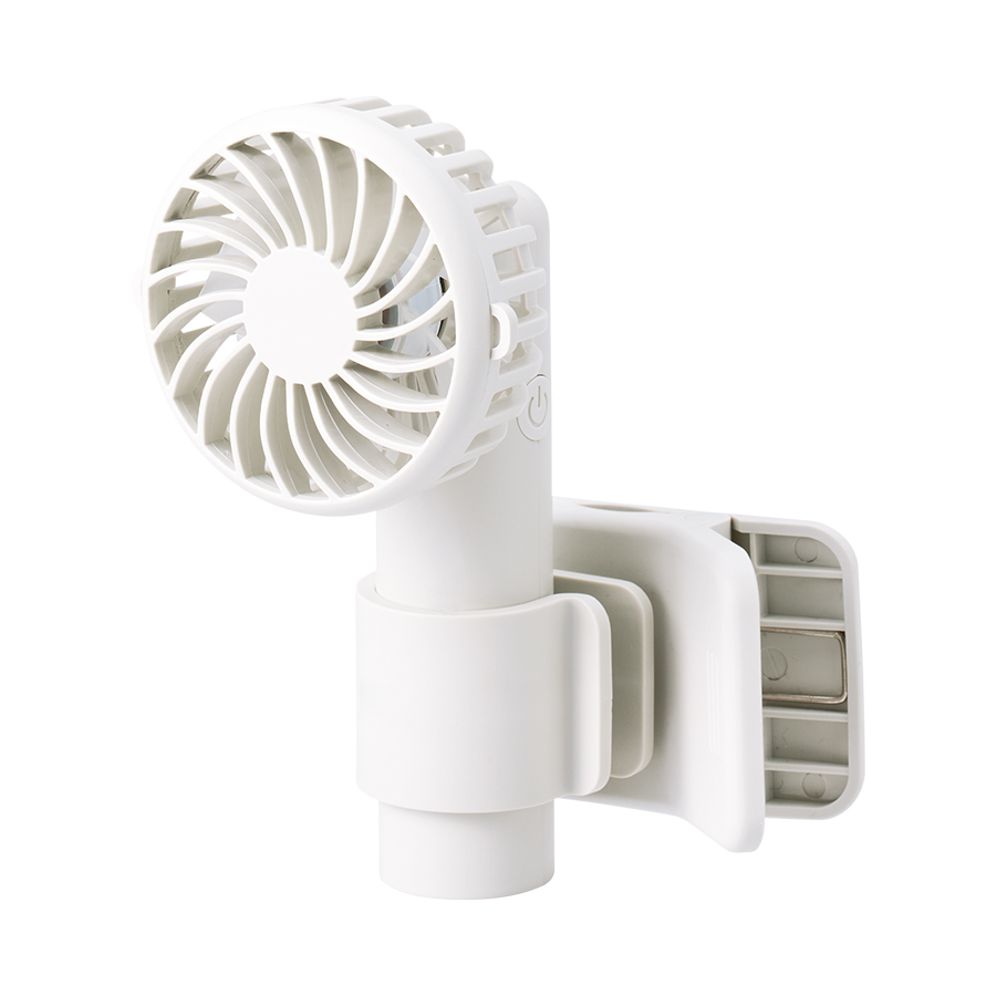 【先行掲載】日傘にもつけられるクリップ付ハンディファン