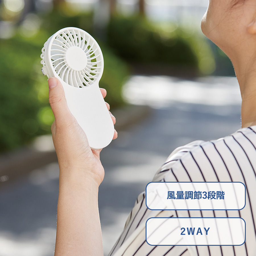 TC-0036【先行掲載】コンパクトハンディUSBファン（リン酸鉄使用）