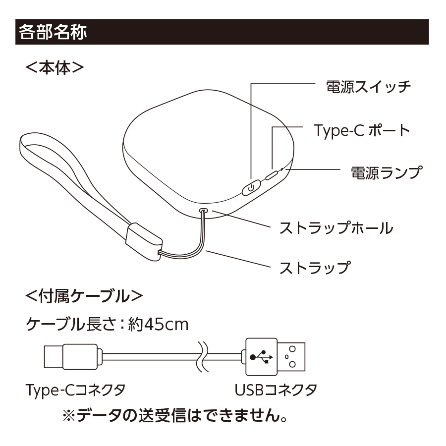 スクエアUSBエコカイロ