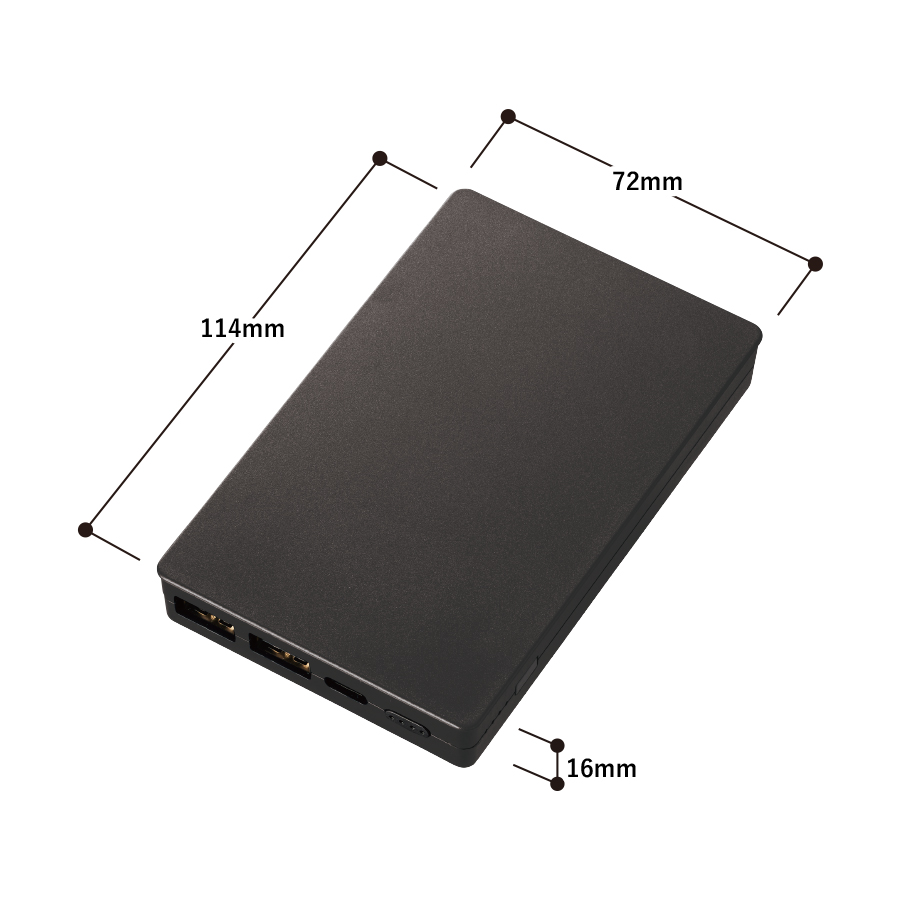 全面印刷できるモバイルチャージャー10000　コンパクト