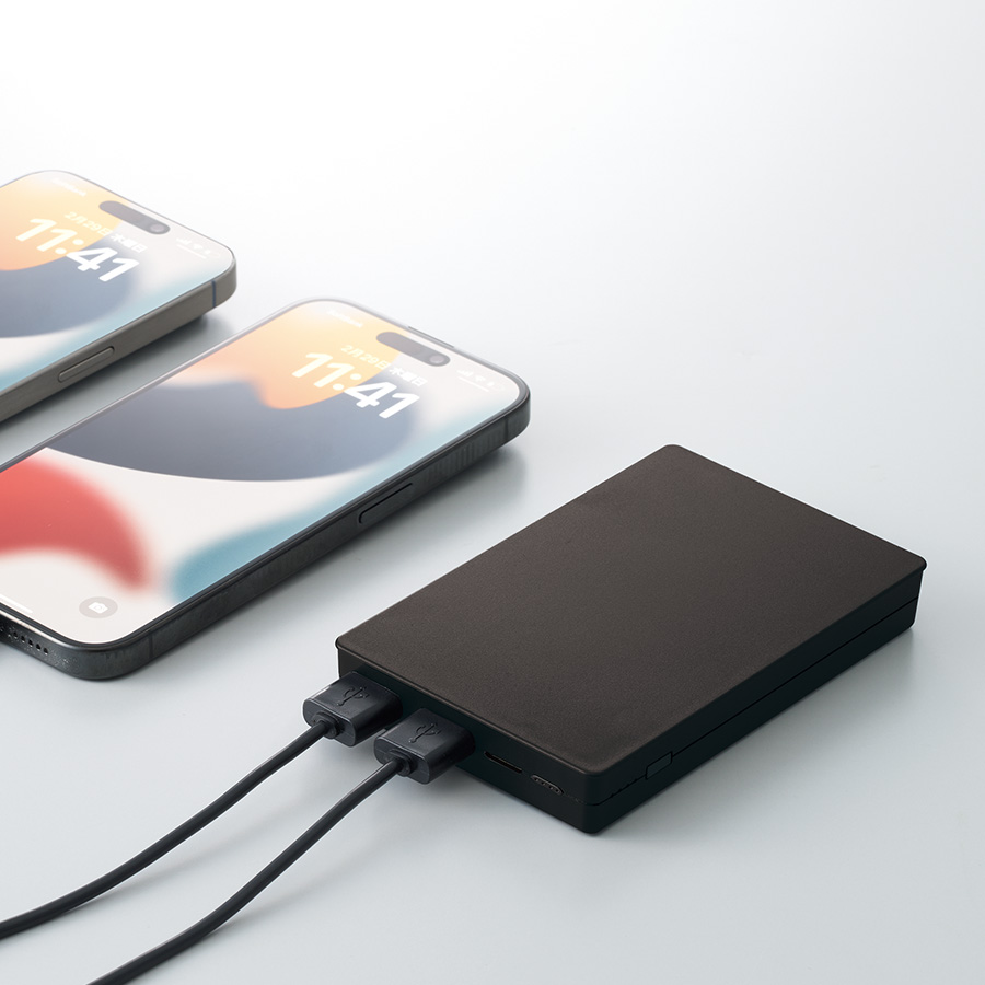 全面印刷できるモバイルチャージャー10000　コンパクト