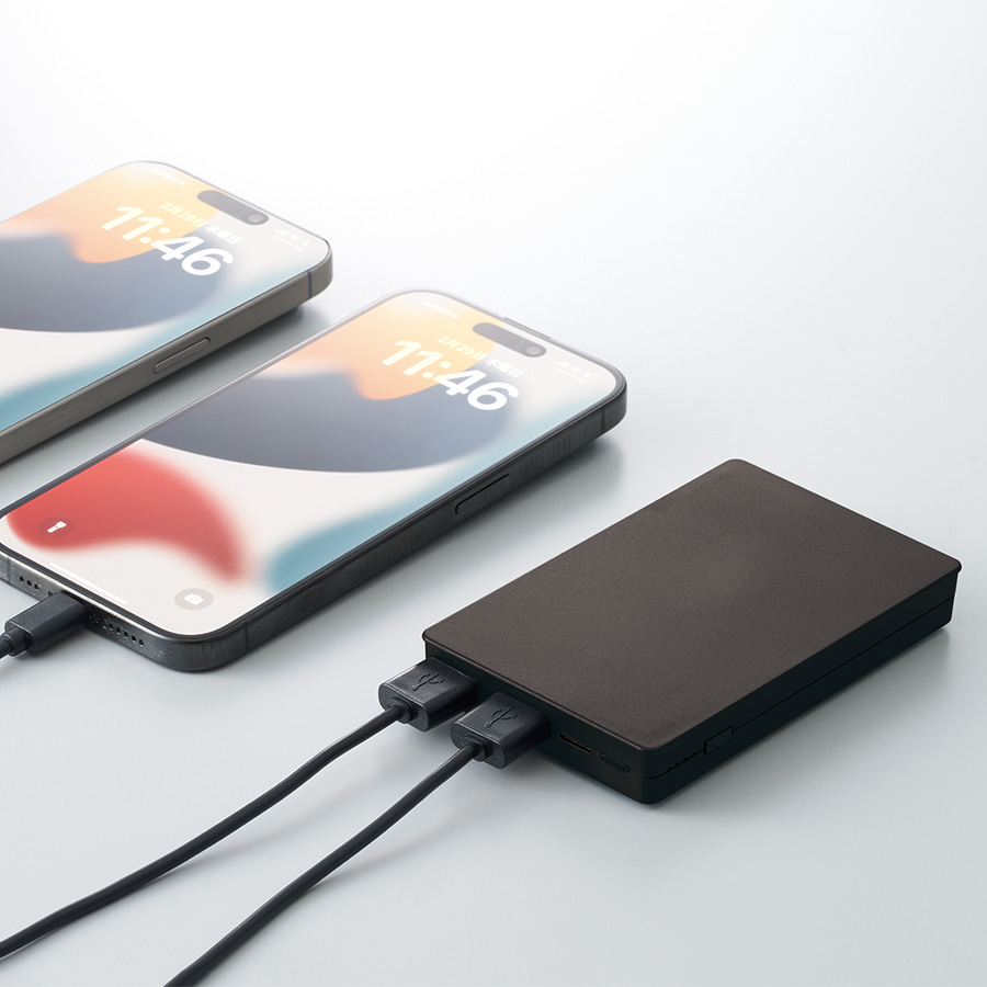 【アウトレット】全面印刷できるモバイルチャージャー6000コンパクト