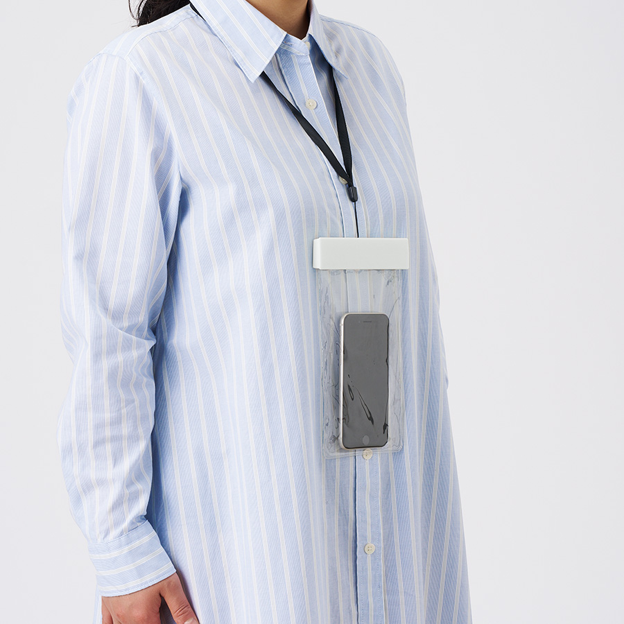 モバイルウォータープルーフポーチ６.９インチ（クリップ全面印刷対応）