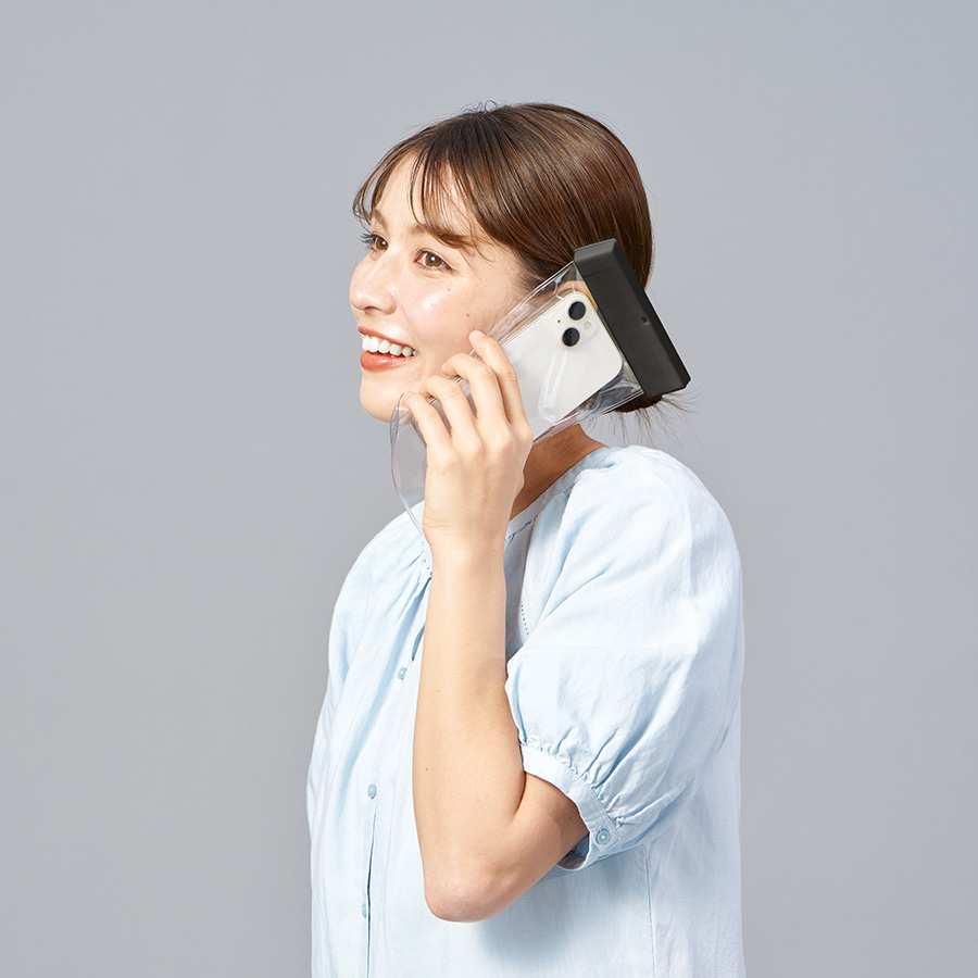 モバイルウォータープルーフポーチ６.９インチ（クリップ全面印刷対応）