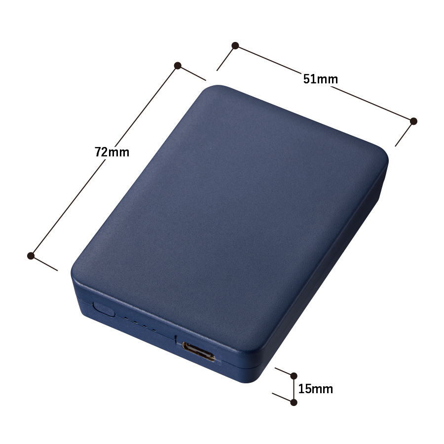 全面印刷できるモバイルチャージャー2500　スクエア