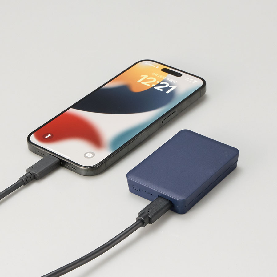 全面印刷できるモバイルチャージャー2500　スクエア