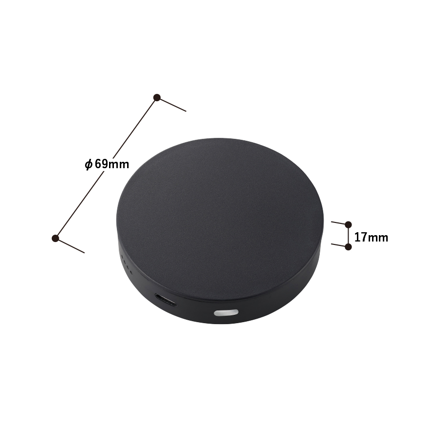マグネット対応ワイヤレスモバイルチャージャー2500（準固体使用）