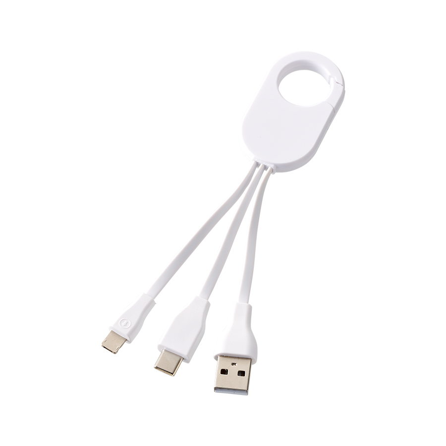 カラビナ3in1充電ケーブル