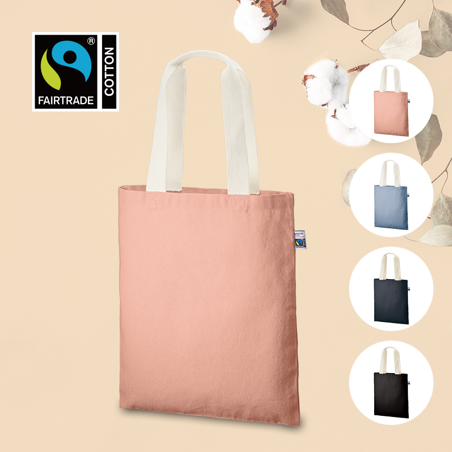 TF-0001フェアトレードコットンフラットトート