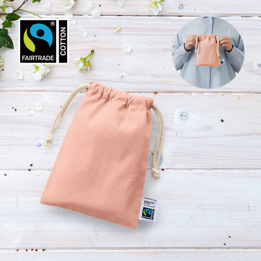 TF-0005フェアトレードコットン巾着（S）