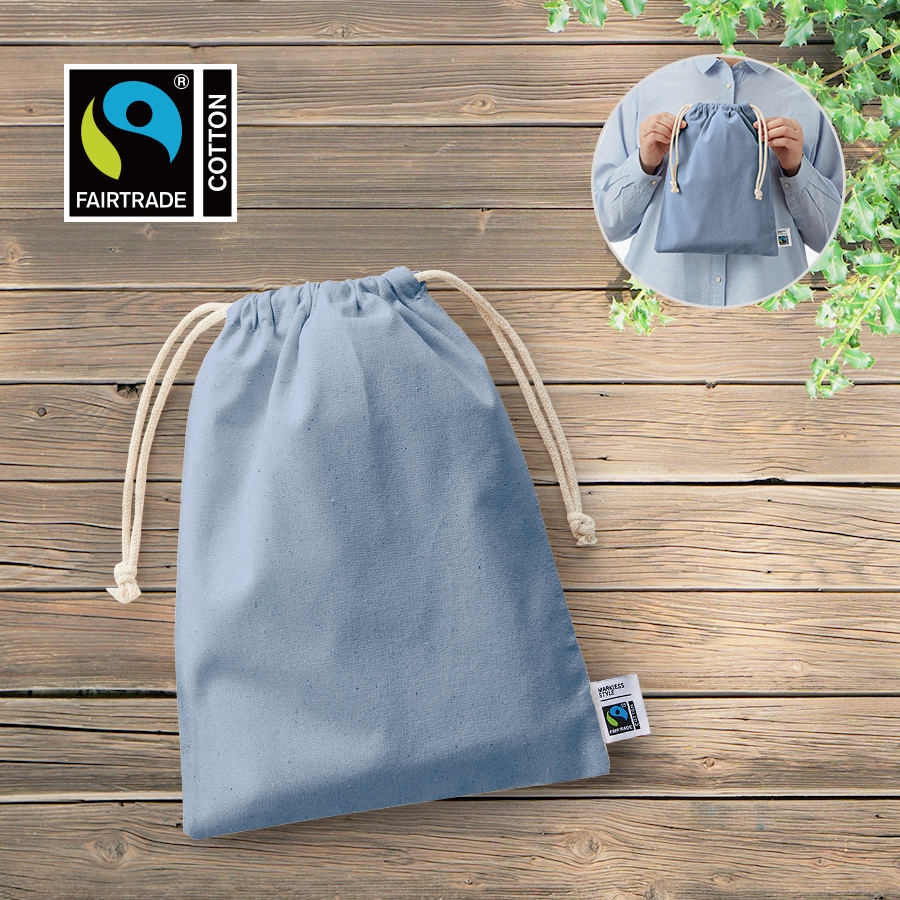 TF-0006フェアトレードコットン巾着（M）