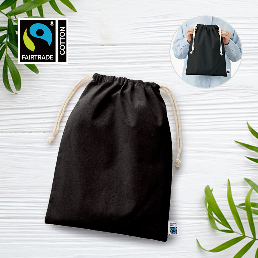 TF-0007フェアトレードコットン巾着（L）
