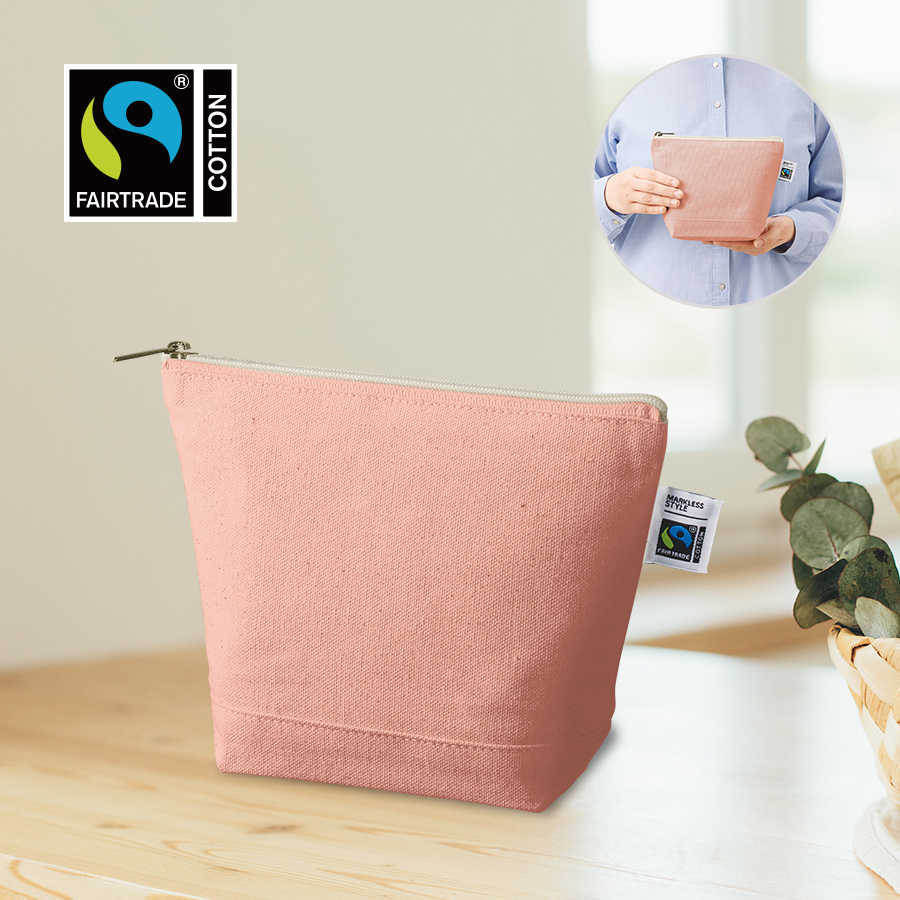 TF-0011フェアトレードコットンキャンバスデイリーポーチ（S）