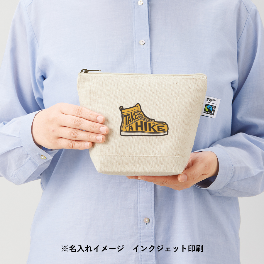 フェアトレードコットンキャンバスデイリーポーチ