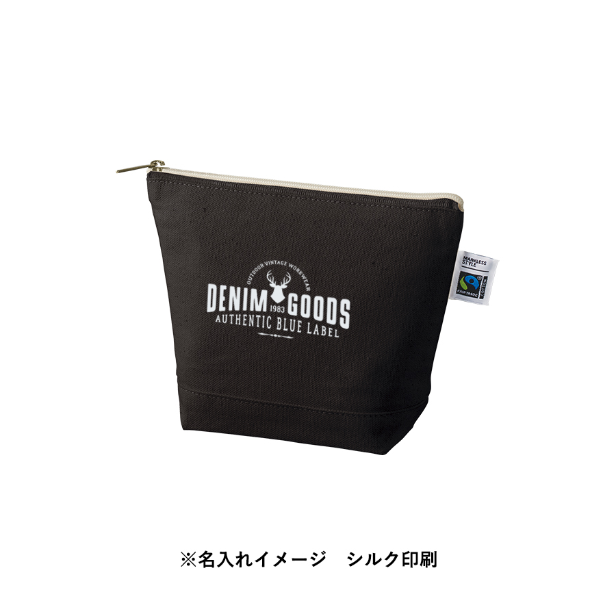 フェアトレードコットンキャンバスデイリーポーチ（S）