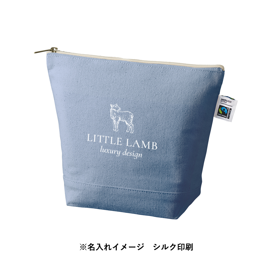 【アウトレット】フェアトレードコットンキャンバスデイリーポーチ（M）