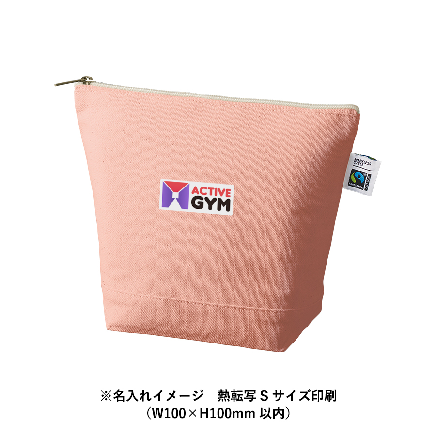 【アウトレット】フェアトレードコットンキャンバスデイリーポーチ（M）