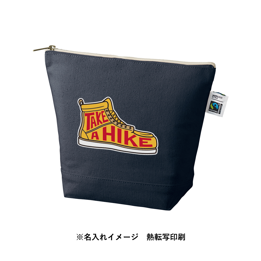 【アウトレット】フェアトレードコットンキャンバスデイリーポーチ（M）