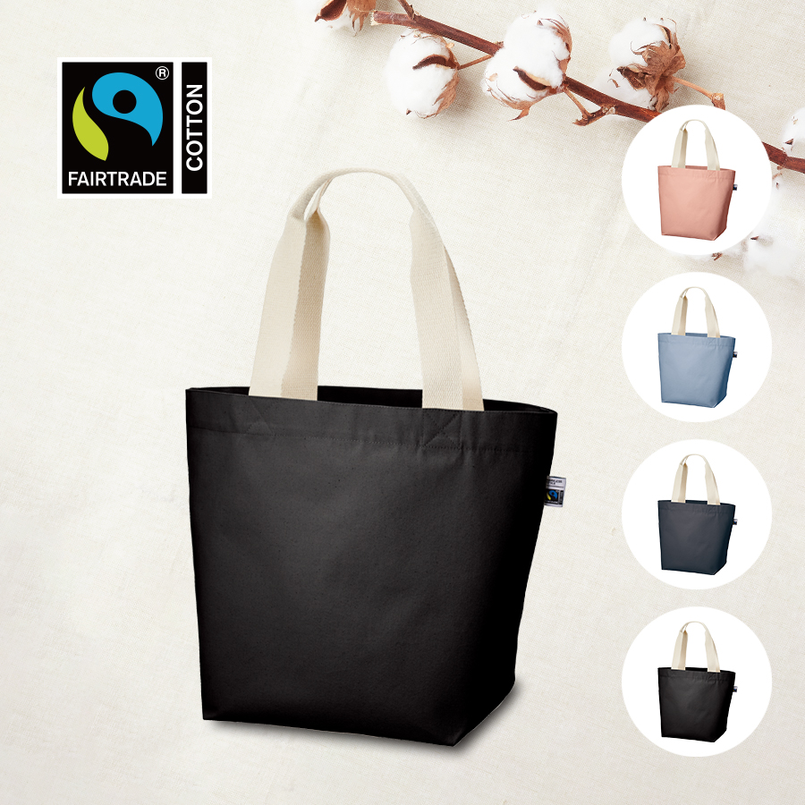 TF-0018【アウトレット】フェアトレードコットンキャンバストート（M） 内ポケット