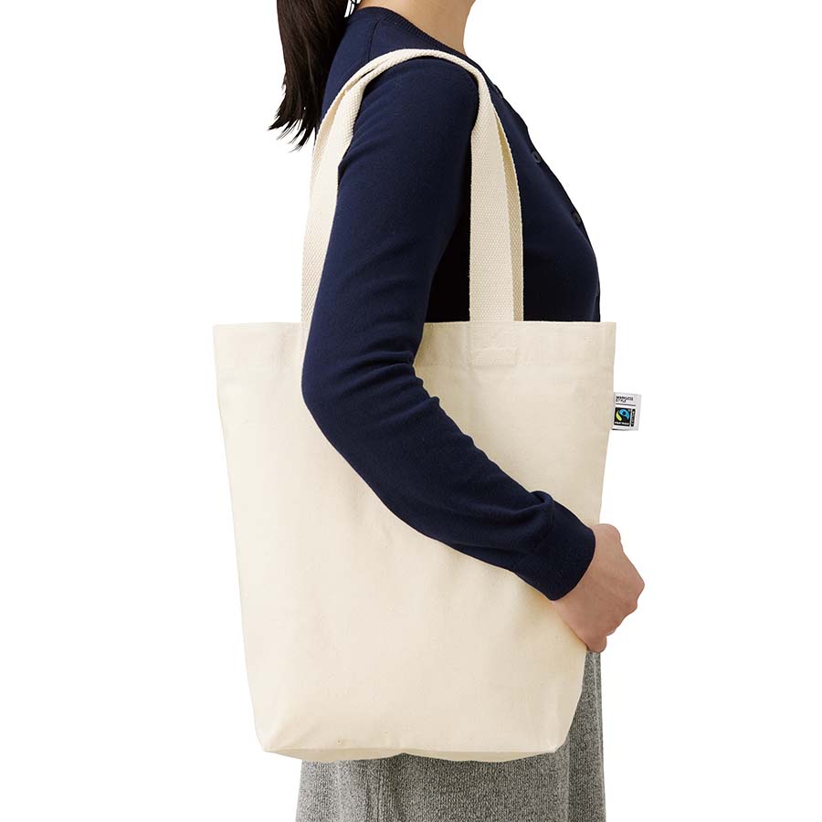 【アウトレット】フェアトレードコットンベーシックトート（M）　ナチュラル