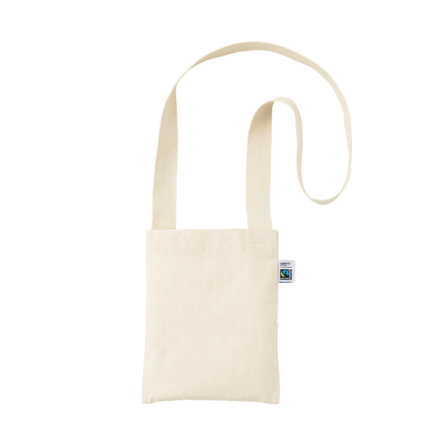 【アウトレット】フェアトレードコットンサコッシュ　ナチュラル