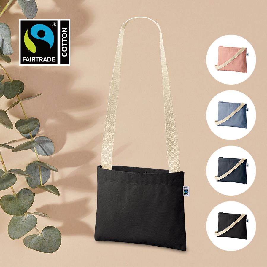 TF-0023【アウトレット】フェアトレードコットンキャンバスサコッシュ