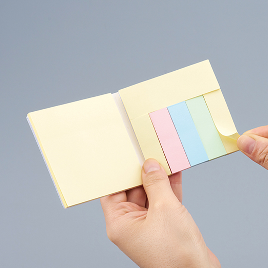 【プリント必須商品】カスタムデザイン付箋　ブック型