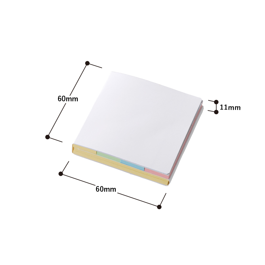 【プリント必須商品】カスタムデザイン付箋　三つ折り型