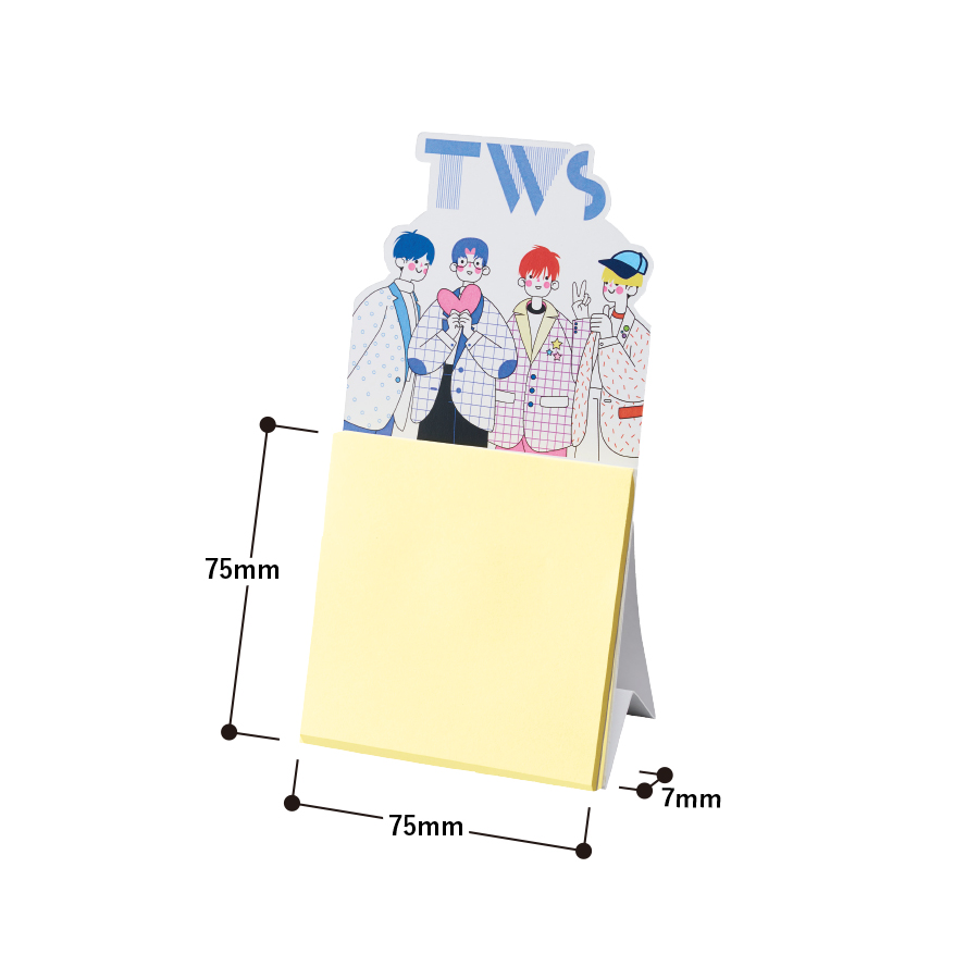 【プリント必須商品】カスタムデザイン付箋　スタンドポップ　シングル