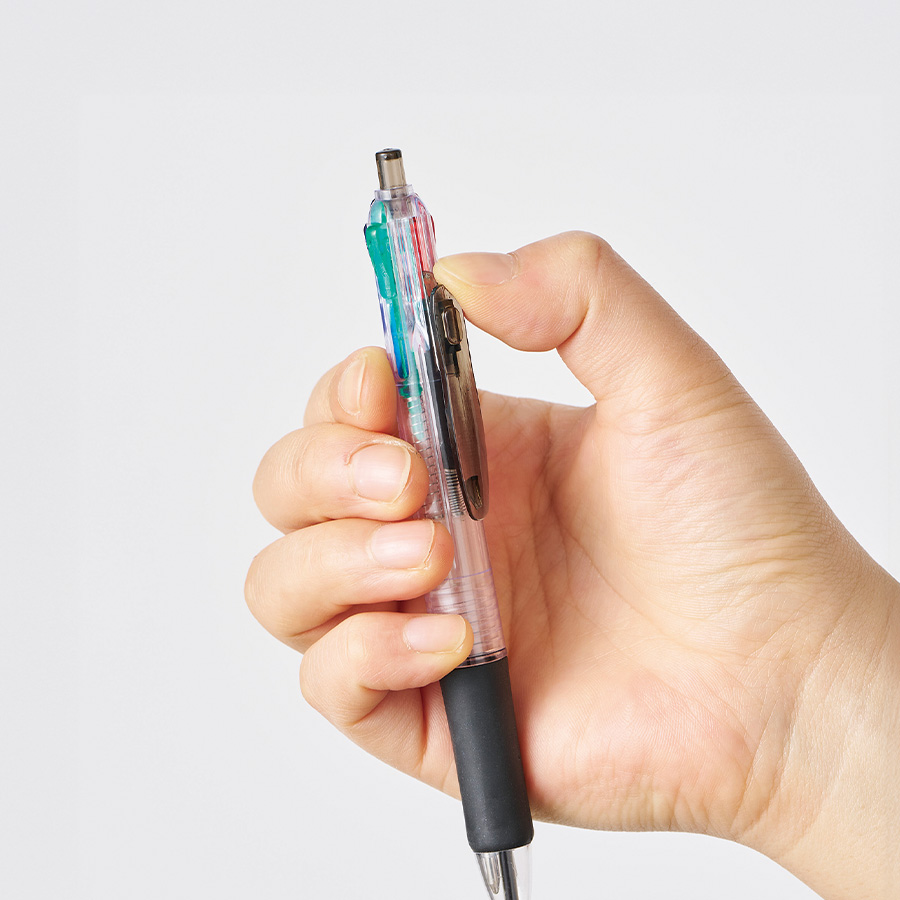 クリア4色ボールペン（再生ABS）