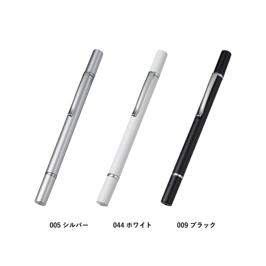 ボールペン付クリアディスク型タッチペン（再生ABS）