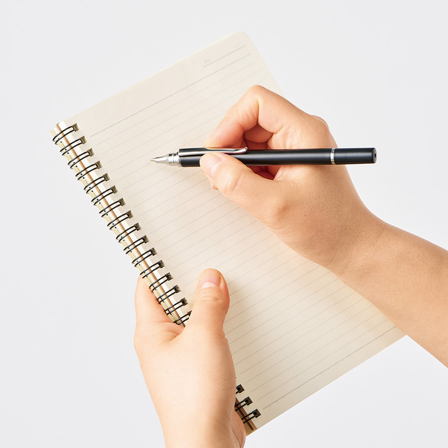 ボールペン付クリアディスク型タッチペン（再生ABS）