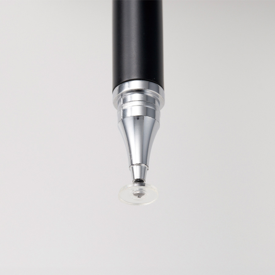 ボールペン付クリアディスク型タッチペン（再生ABS）